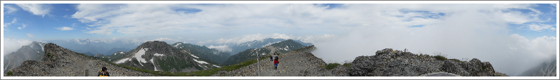 白馬岳山頂にて(その2)